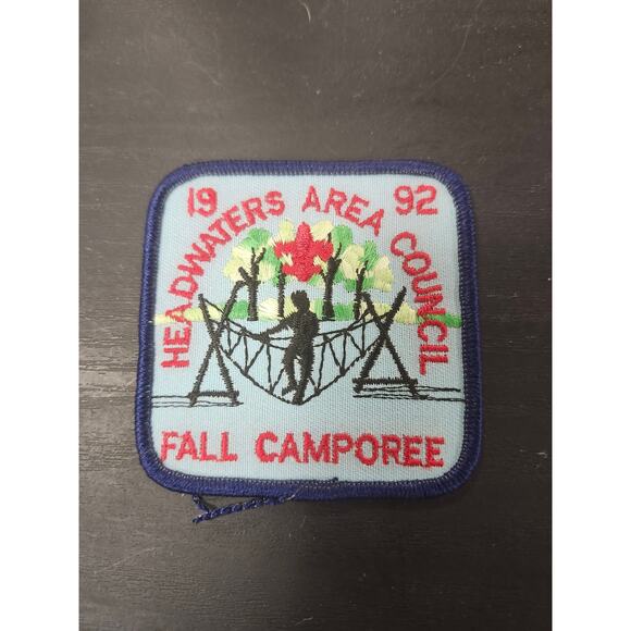 1992 Headwaters Area Council Fall Camporee Patch BSA Boy Scouts Badge Vtg Retro - Picture 3 of 3